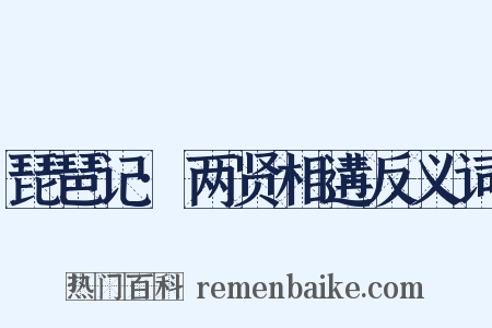 琵琶记·两贤相遘反义词是什么意思的图片
